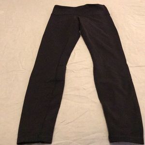 Lululemon full length leggings with velvet detail